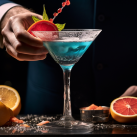 Baluna Banner Bartender Siviendo un Coktail 4