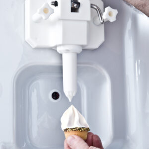 Máquina Carpigiani Mister Art, ideal para helados artesanales y postres creativos, destacando su funcionalidad y diseño elegante en un entorno profesional.