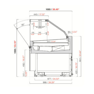 Vitrina IFI Sam80 para Pastelería y Praliné 64.21" with I.o.t. Galileo 6 Baluna - Producto - IFI -Sam80 - Vitrina- para Pasteleria y Praline