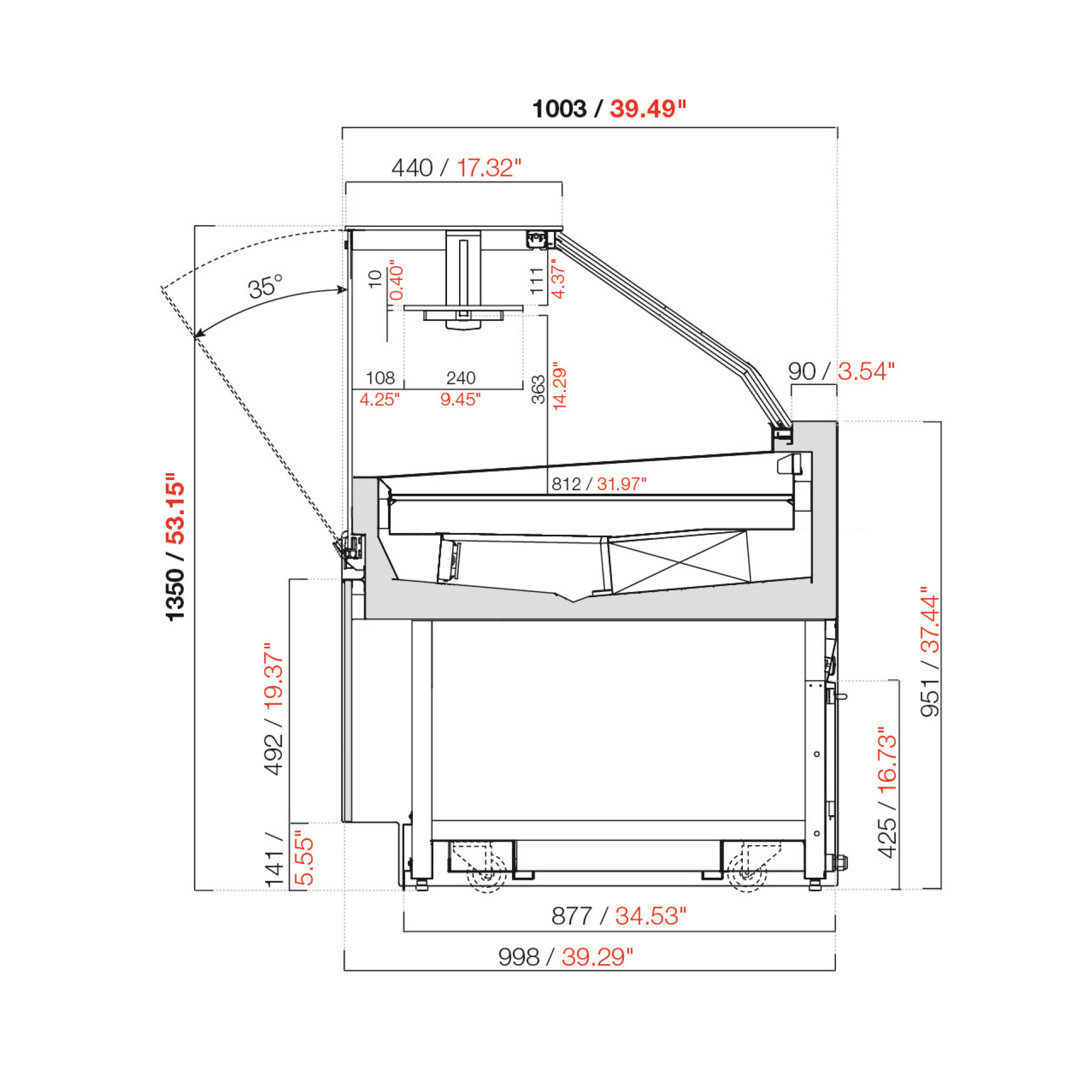 Vitrina IFI Sam80 para Pastelería y Praliné 64.21" with I.o.t. Galileo 4 Baluna - Producto - IFI -Sam80 - Vitrina- para Pasteleria y Praline