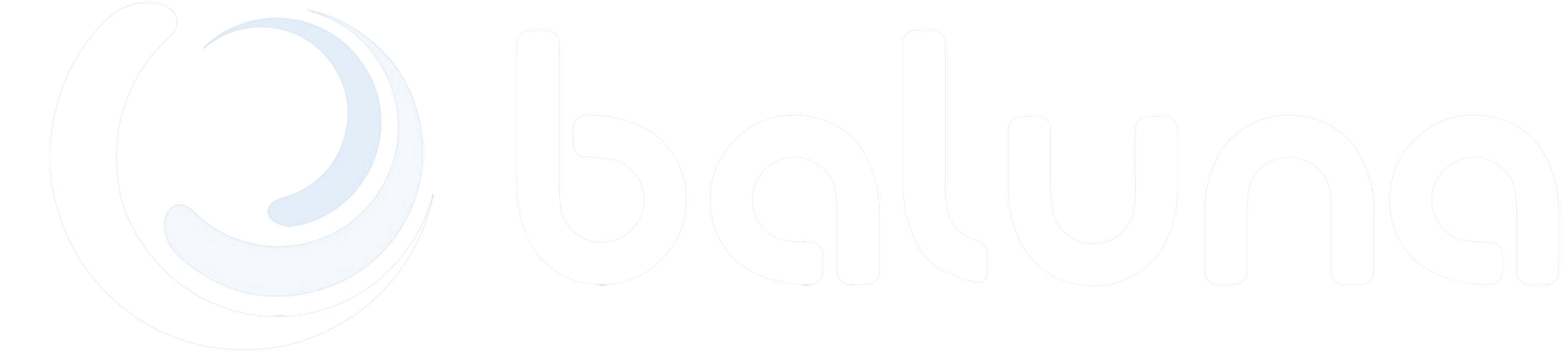 Baluna Logo Transparente Blanco