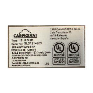 Baluna - Producto - Carpigiani - 161 K G SP Demo con Licuadora Integrada