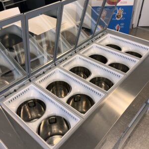 2021 - Vitrina IFI Panorama 10 Tubs Counter/1 tanque/1 temperatura para gelato 68.09" (Usada)