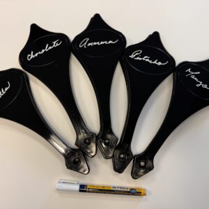 Set de 25 Unidades - Letreros Reutilizables para Gelato / Ice Cream – Con Marcador Blanco