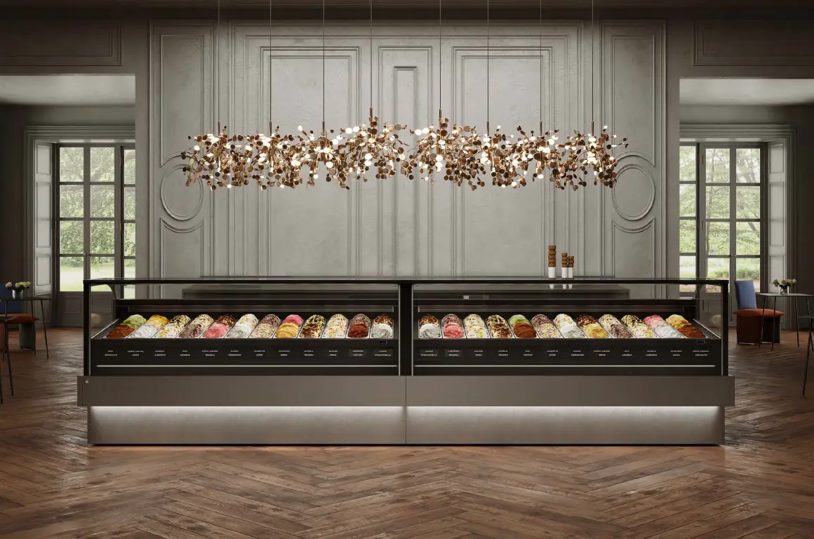 Baluna - Product - Carpigiani - Display Case - Milia - For Gelato or Ice Cream