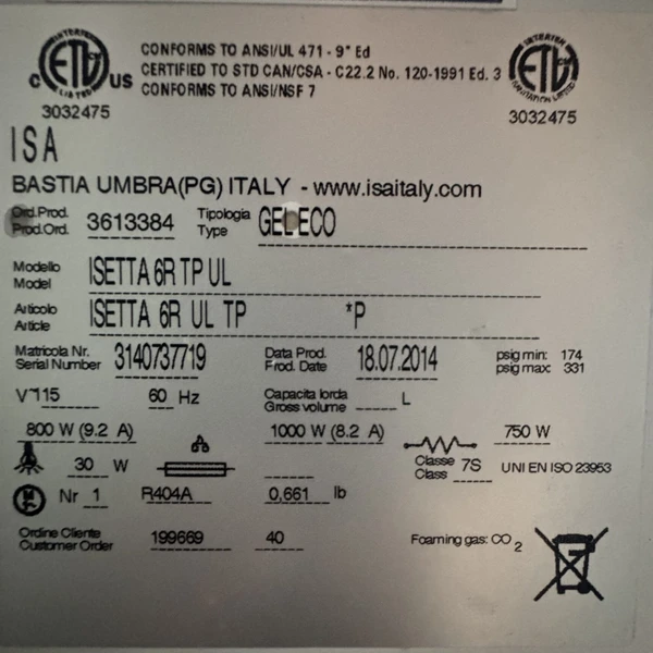 ISA Isetta 6R TP 6 Bandejas